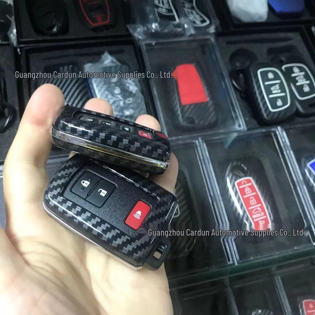 Чехол для ключа автомобиля Ford для Mondeo, Focus, Mustang, Explorer, F150, Territory - Корпус с рисунком из углеродного волокна
