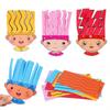 18pcs/Set Creative Haircut Craft Kit DIY Paper Cutting Set For Barber Pretend Play, Art Projects,Scrapbooking