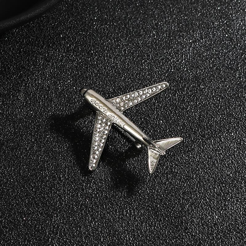 New Fashionable Airplane Brooch Is Versatile High-end and Sophisticated It Is A Men's Decorative Accessory A Suit Brooch and A Brooch for Trendy Men