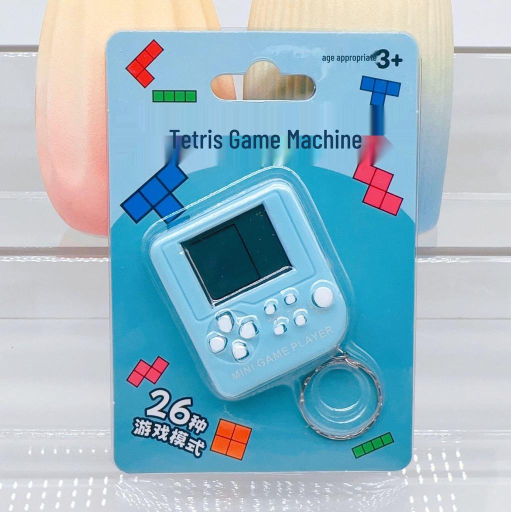 Мини портативная игровая консоль Тетрис брелок игрушка