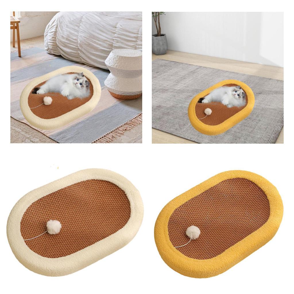 Cat Scratcher Bed Non Slip Sturdy Cat Scratch Pad Bowl for Kitty Indoor Cats