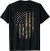 Camo American Flag Usa Military Tactical Camouflage Desert Gift Unisex T-Shirt