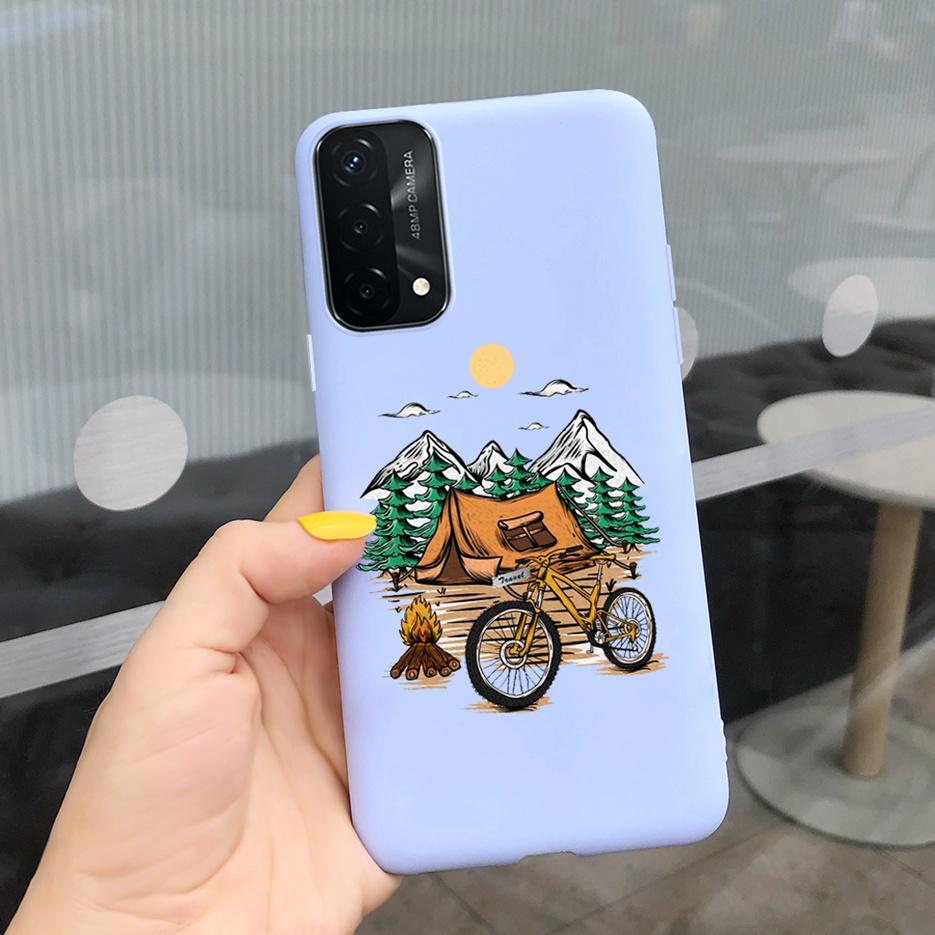 For Oppo A74 4G Case CHP2219 New Fashion Soft Silicone Phone Back Cover For Oppo A74 5G OppoA74 A 74 Cases Fundas Cartoon Bumper