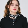 DOYOUKNOWMC ВСЕСЕЗОННЫЙ Мини Леопардовый Черный Маленький Шарф