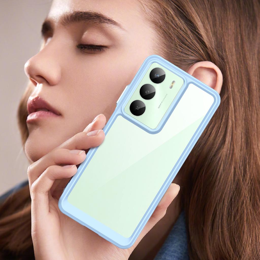 Чехол для Realme V70 5G/V70s 5G/14x 5G, ТПУ + Акрил, Защитный Прозрачный Чехол для Телефона