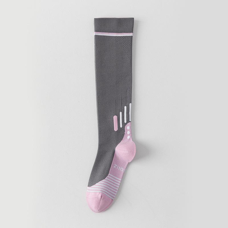 Спортивные компрессионные носки, женские длинные чулки, фитнес, бег и скакалка, компрессионные носки для мышц, носки для похудения ног и икр для йоги