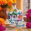 Skull Shaped Wine Bottle Shape Glass Whiskey Decanter, 350ml Liquor with Stopper, Men Bar Decor 3D Gothic Home Decor, Unique Gift for Dispenser