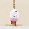 Cup Milk Tea Backpack Decor Stuffed Toy Pp Cotton Short Plush Keychain For Kids