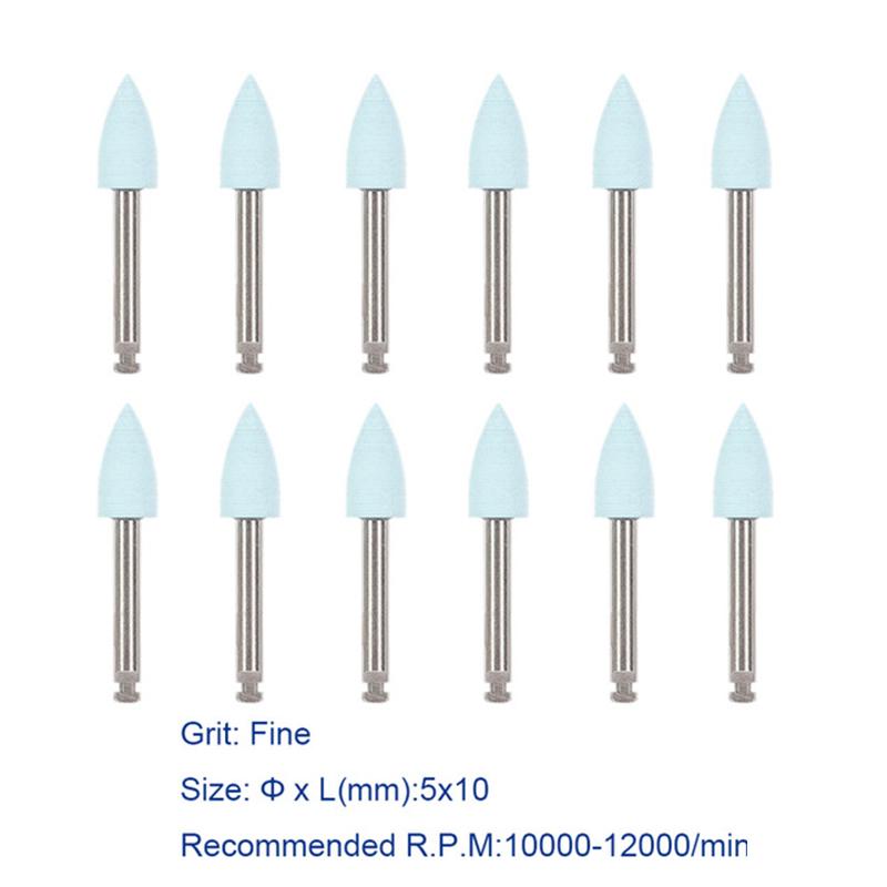 Dental Silicone Polisher 12Pcs/Pack For Contra Angle Handpiece Porcelain Polishing Composite Teeth Polish Dentistry Tool