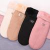 Women's Autumn and Winter New Gloves Plush Thickened Lovely Korean Windproof and Warm Gloves Mittens Women's Mittens