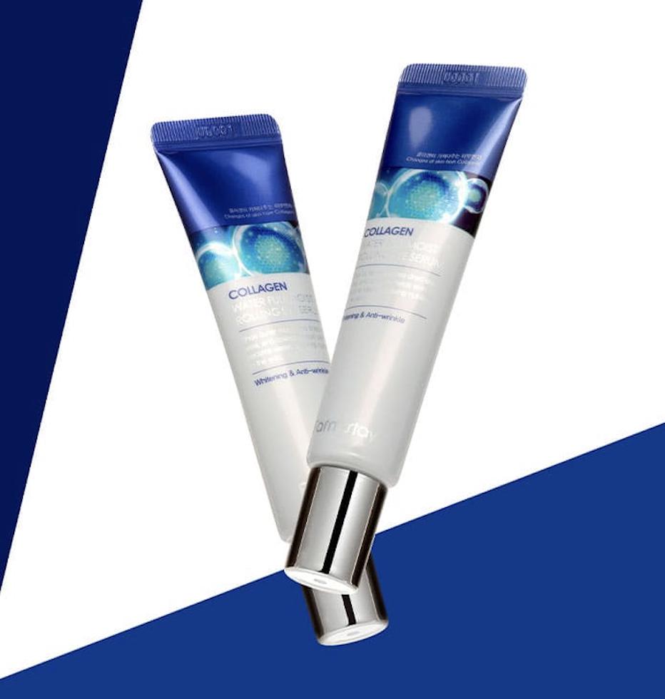 Сыворотка-роллер для кожи вокруг глаз FARM STAY с коллагеновой водой для полного увлажнения - 25мл