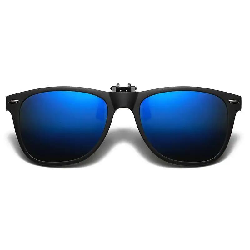 Зеркальные Защелкивающиеся Солнцезащитные Очки Зажимы Хроматические Очки для Вождения Рыбалки Ночного Видения Линзы Зажимы для Солнечных Очков