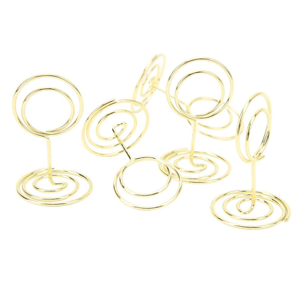 20Pc Round Shaped Table Number Stands Gold/Rose Gold Table Number Holder  Wedding Centerpieces