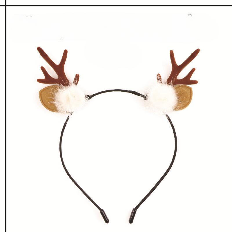 Рождественская повязка на голову рождественский колокольчик из рога лося с блестками рождественская повязка для волос с новым годом реквизит для фотосессии веселый рождественский декор подарки для детей