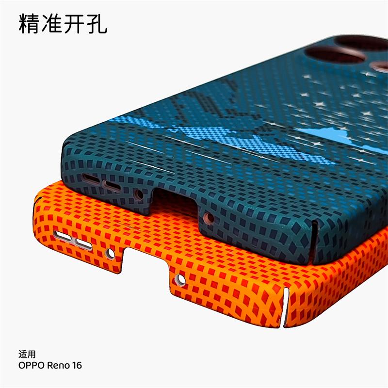 Для Oppo Reno 16 F Reno16 FS 16F 5G Чехол для Magsafe Магнитный Полосатый узор из углеродного волокна ПК Легкая Жесткая крышка