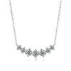 S925 Silver Frozen Frame Necklace Moissanite Neck Chain Summer Collarbone Chain