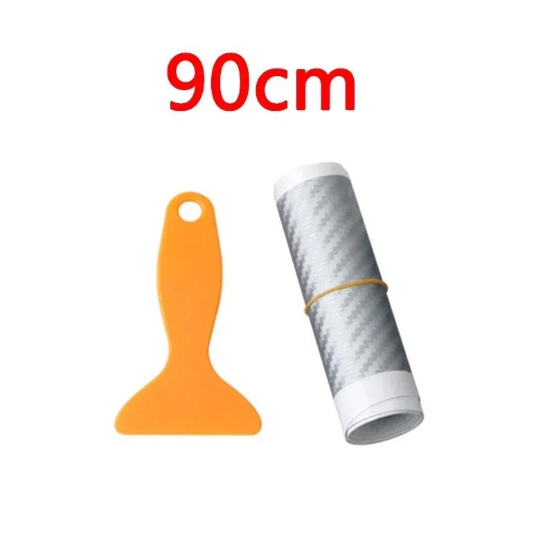 Наклейка на багажник автомобиля против царапин ПВХ углеродное волокно, наклейка на багажник автомобиля 90/104 см защита заднего бампера водонепроницаемая, автоаксессуар