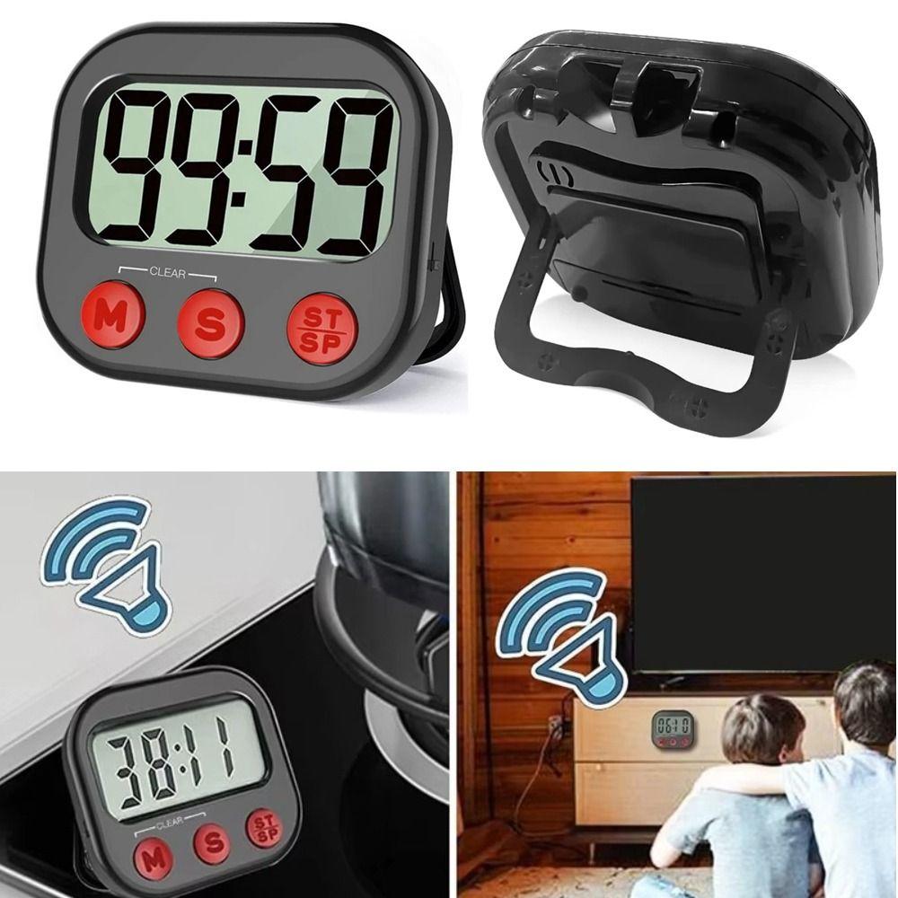 Stopwatch Visual Countdown Timer LCD Screen Alarm Clock Home Office Study Tool