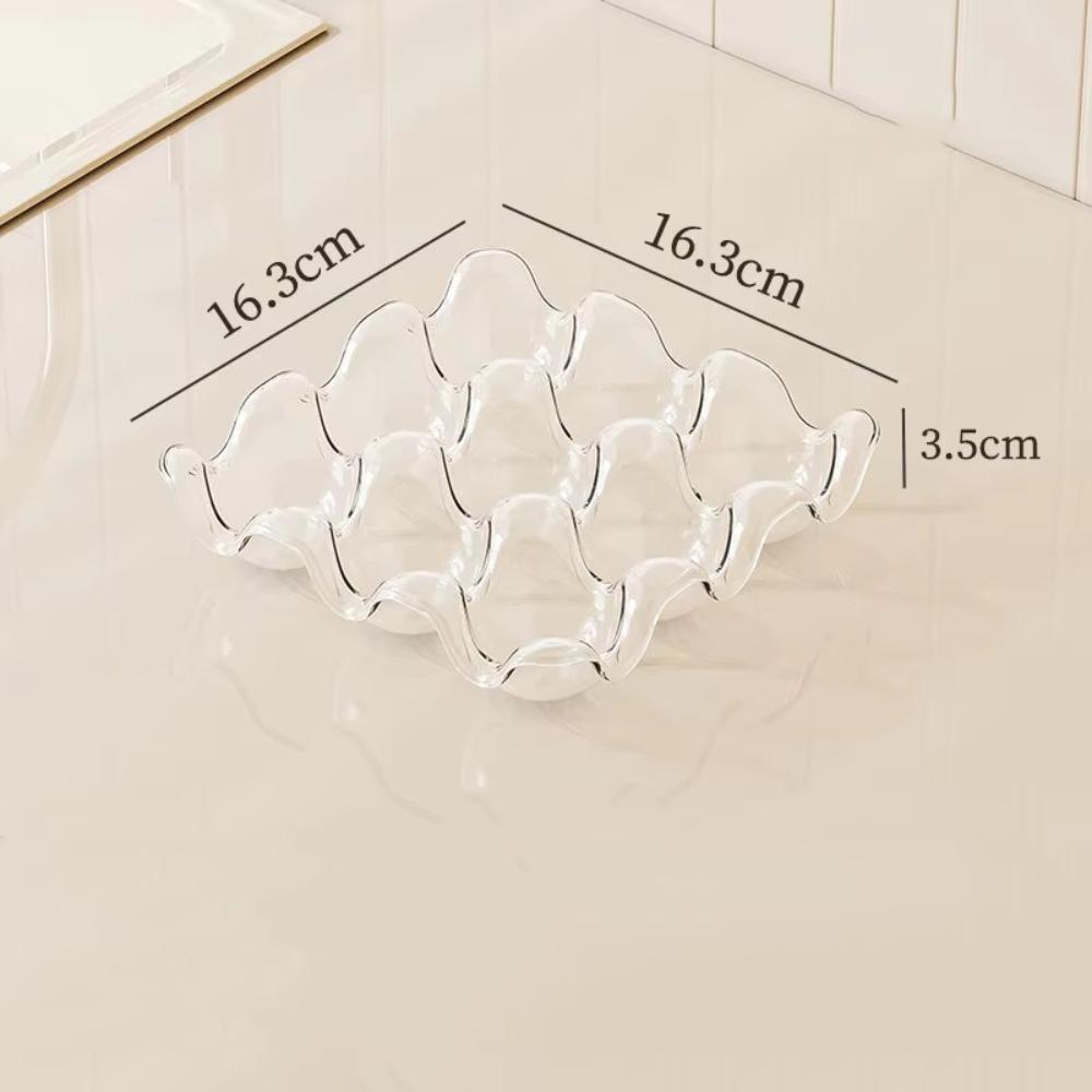 Divided Compartments Egg Organizer PET Eggs Fresh Storage Box Kitchen Countertop