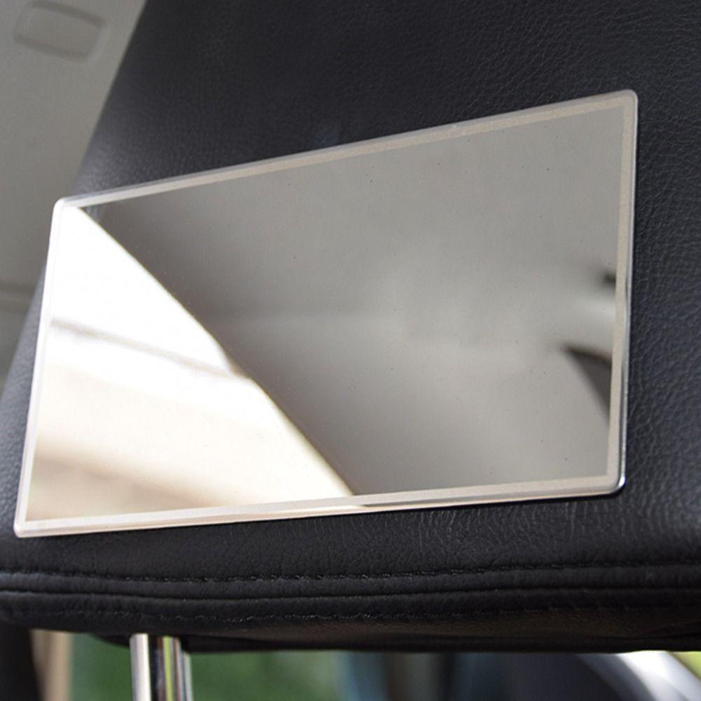HD Mirror Car Makeup Mirror Stainless Steel Portable Car Mirror Rearview Mirror