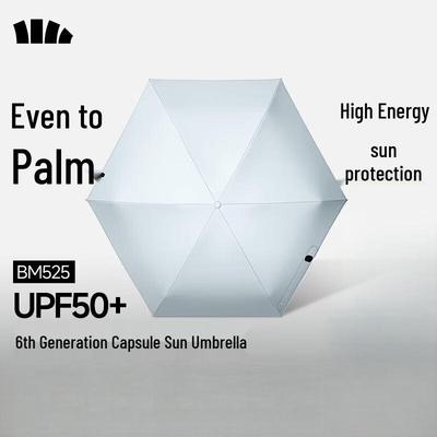 beneunder 5-Складной Капсульный Зонт от Солнца и Дождя с UV-Защитой