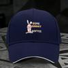Некоторый Кролик Нуждается в Кофе Пасхальная Графика Бейсболка Полиэстер Взрослый Повседневный Регулируемая Кепка