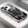Яркие чехлы для телефона с леопардовым принтом carcasa Smartphone Glass Phone Case для iPhone 17 16 15 14 13 12 11pm Pro Plus fundas