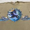 Винтажная футболка 90-х NAPLES FLORIDA DOLPHIN OUR LIFE OUR PLANET двусторонняя XL