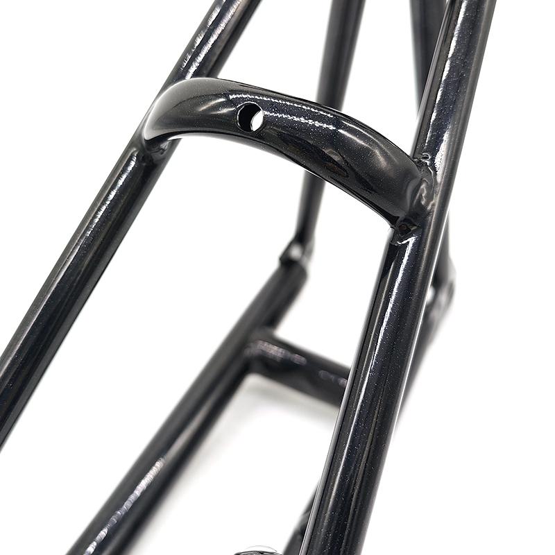 ACEOFFIX Black Rear Triangle for Folding Bike Frame Chrome Molybdenum Steel Rear Rack Accessories