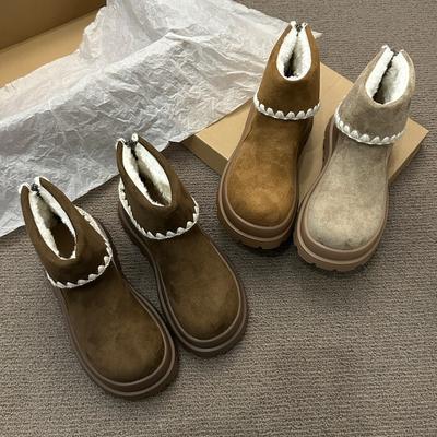 Маленькие мартинсы на толстой подошве-маффин для женской осени 2025 года, новые модные универсальные короткие ботинки-трансформеры