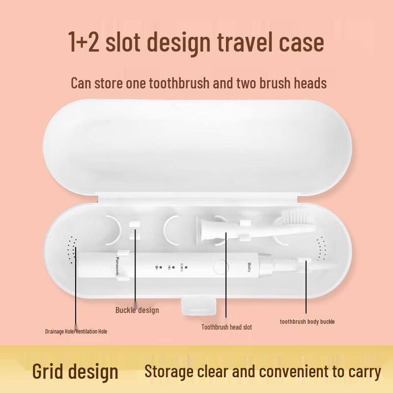 Universal Electric Toothbrush Travel Storage Case CN plug (adapter included)