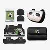 black and white cartoon full-surround (main & co-pilot)