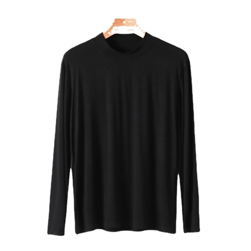 Мужские оверсайд 4XL, весенне-осенние модальные футболки с длинными рукавами, топы, блузка, одежда для сна, пижамы для мужчин, майки