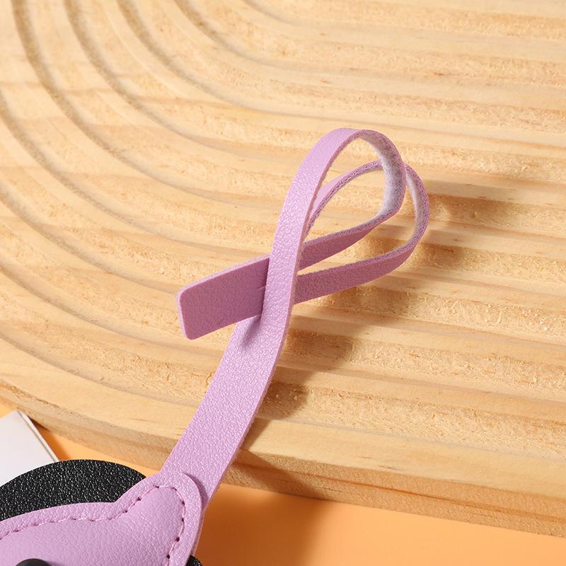 Women'S Bag Pony Keychain Pendant High Quality Pu Leather Horse Ornament Handmade Stitching Charm Fashion Accessories Gift