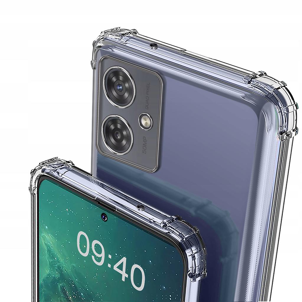 Case for Motorola Moto G54 5G/Power Edition ANTI-SHOCK CLEAR CASE + 9H Glass