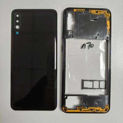 Полный корпус для Samsung Galaxy A70 A705, средняя рамка, задняя крышка аккумулятора с объективом камеры, запчасти для ремонта