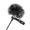 Comfortable Outdoor Black Soft Furry Wind Muff Lavalier Lapel Mic Windscreen Microphone Windshield
