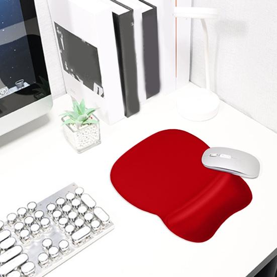 Эргономичный коврик для мыши с поддержкой запястья, нескользящая основа, облегчающая боль, гладкий игровой коврик для мыши, подушка для запястья