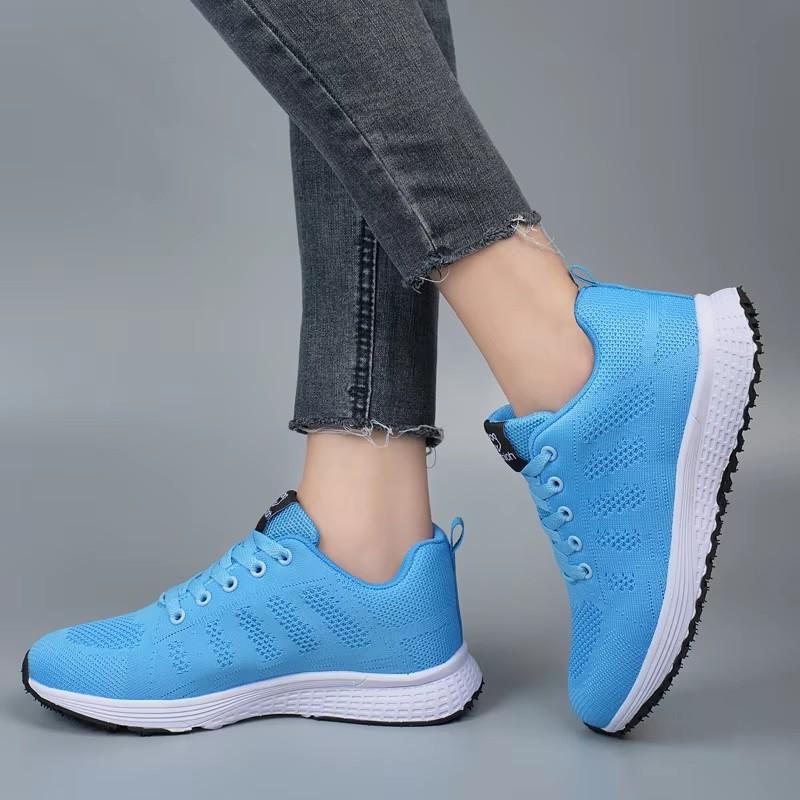 Women'S New Breathable Mesh Shoes Comfortable Lightweight Breathable Anti Slip Suitable Walking Training Cycling Sports Shoes