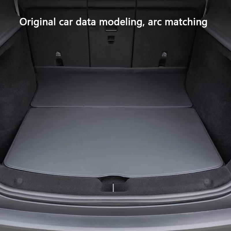 Для Tesla Model Y Juniper Standard 2026 Коврик в задний багажник Кожаный защитный чехол для спинки сиденья Всепогодный коврик для груза Антигрязевой коврик