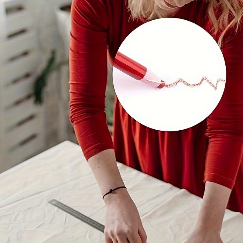 A Set of Water-soluble Sewing Pencils with Eraser: Perfect for Home Crafts, DIY Sewing Projects, and Wooden Materials