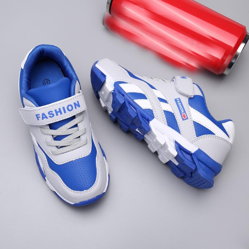 28-40 Children and Teenagers Plus Size Simple Fashion Trend Velcro Casual Sports Shoes Running Shoes