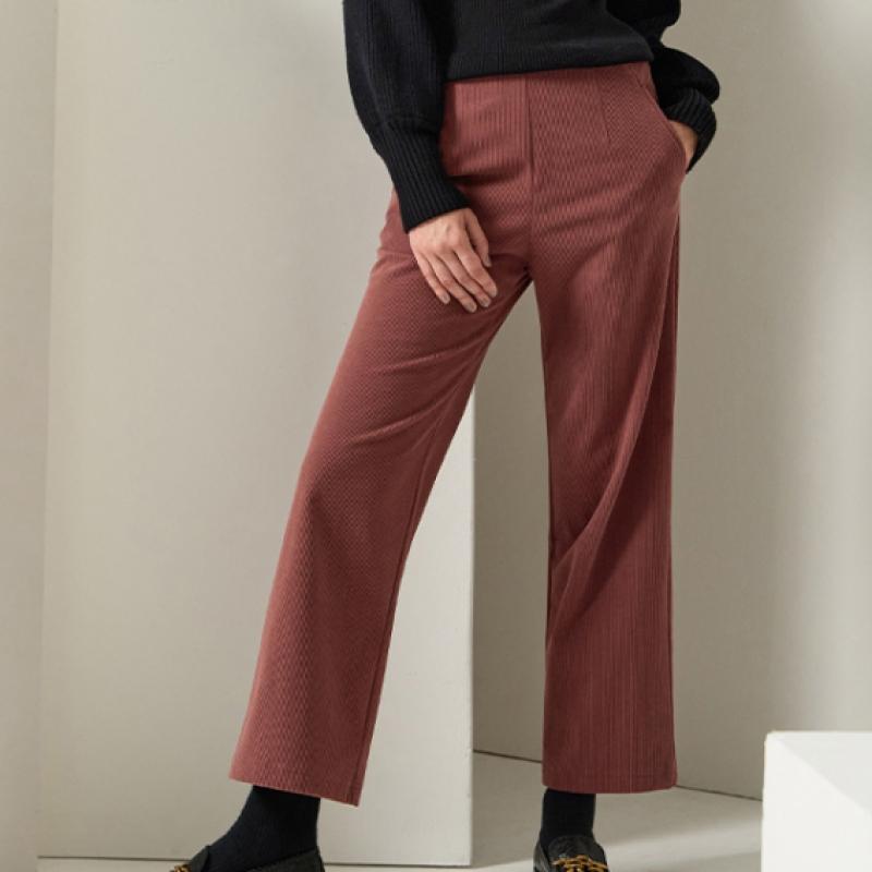 Cozylook Women Corduroy Fleece Wide Pants
