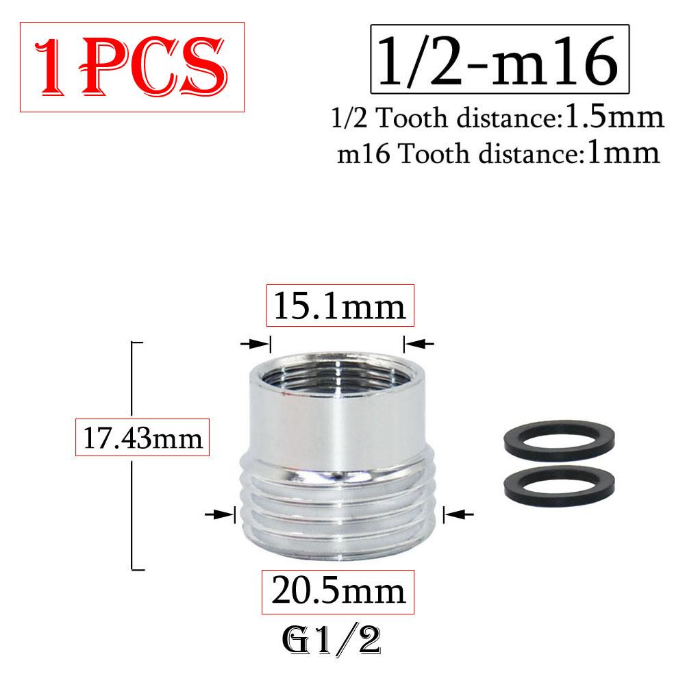 Латунный 1/2 x M16 M18 M20 M22 M24 M28 резьбовой соединитель серебряный кран соединения очиститель воды аксессуар адаптер для кухонного водопроводного крана