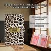 Leopard print Money Saving Binder Savings Wallet Notebook  Office Stationery Supplies