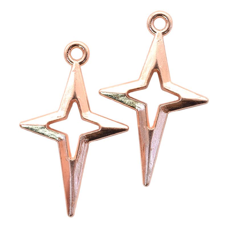 Аксессуары для ювелирных изделий из сплава своими руками: Подвески в виде полых звезд для браслетов, ожерелий и серег — доступны в двух размерах.