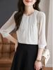 Крой и Осень [billevan] Женская Блузка, Рукав 3/4, Офис, Заправлять, Стильная, Стираемая, Сшитая, На подкладке, Деловая, Для поездок на работу, Повседневная, Деловой, На свидание,
