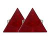 Reflector General Purpose Triangle, For Annual Inspection, Truck, Card Trailer, Red, 2 Pieces (#02)