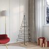 Christmas Decoration with Stand Black 154 cm Steel