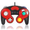 K&SGAMER GameCube Controller (with Vibration Support for GC, WiiU, Wii, and GameCube) (Red & Black)